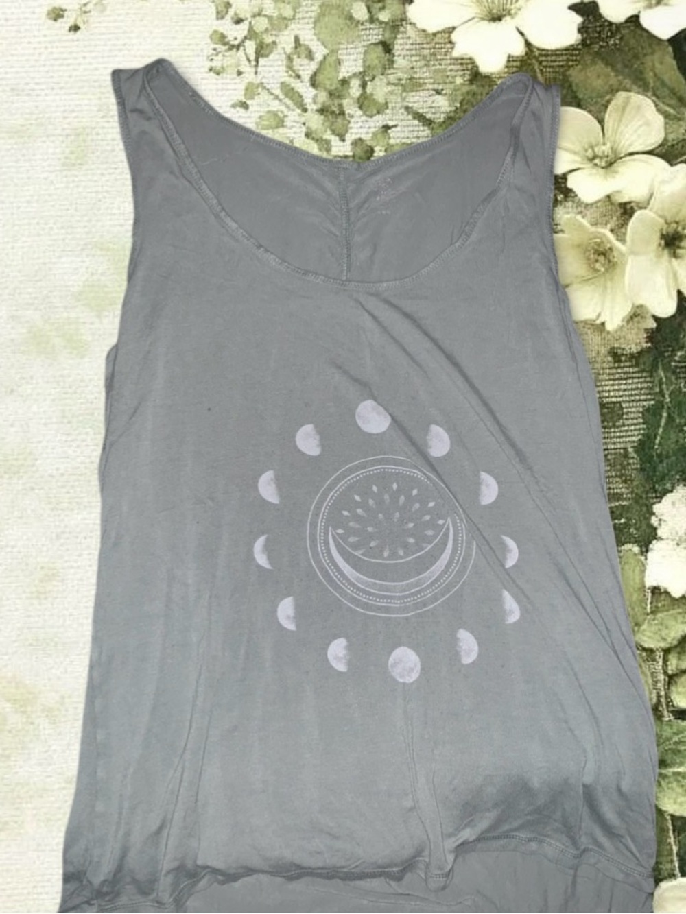Gaiam moon phase tank top